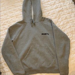 Grey brunette hoodie! In great shape!